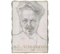 WYKUJMYTO Célèbre Art Mural Classique Murale Tableaux Toile August Strindberg, de Carl Larsson Vintage Impressions sur Toile Pour la Décoration Murale 60x90cm