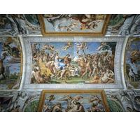 WYKUJMYTO Célèbre Art Mural Classique Murale Tableaux Toile de Bacchus et Ariane Détail du plafond Farnèse par Annibale Carracci Vintage Impressions sur Toile Pour la Décoration Murale 60x90cm