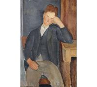 WYKUJMYTO Célèbre Art Mural Classique Murale Tableaux Toile le jeune apprenti d'Amedeo Modigliani Vintage Impressions sur Toile Pour la Décoration Murale 60x90cm