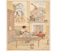 WYKUJMYTO Célèbre Art Mural Classique Murale Tableaux Toile le roi était dans sa de comptage par un artiste célèbre Vintage Impressions sur Toile Pour la Décoration Murale 60x90cm