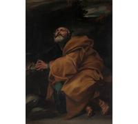WYKUJMYTO Célèbre Art Mural Classique Murale Tableaux Toile Les Larmes de Saint Pierre de Jusepe De Ribera Vintage Impressions sur Toile Pour la Décoration Murale 60x90cm