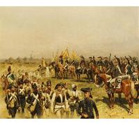 WYKUJMYTO Célèbre Art Mural Classique Murale Tableaux Toile Napoléon commandant une vue des prisonniers par Jean Baptiste Edouard Detaille Pour la Décoration Murale 60x90cm