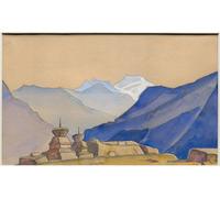 WYKUJMYTO Célèbre Art Mural Classique Murale Tableaux Toile par Nicolas Roerich Vintage Impressions sur Toile Pour la Décoration Murale 60x90cm