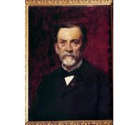 WYKUJMYTO Célèbre Art Mural Classique Murale Tableaux Toile Portrait de Louis Pasteur Peinture de Charles Emile Auguste Carolus Duran Vintage Impressions sur Toile Pour la Décoration Murale 60x90cm