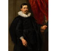 WYKUJMYTO Célèbre Art Mural Classique Murale Tableaux Toile Portrait d'un homme peut être Peter Van Hecke par Peter Paul Rubens Vintage Impressions sur Toile Pour la Décoration Murale 60x90cm