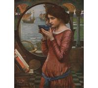 WYKUJMYTO Célèbre Art Mural Classique Murale Tableaux Toile Vanité par John William Waterhouse Vintage Impressions sur Toile Pour la Décoration Murale 60x90cm