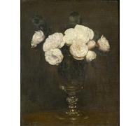 WYKUJMYTO De Célèbres Tableaux Abstrait Peinture Peinture Murale Nordique À Eugène Delacroix par Ignace Henri Jean Fantin Latour Impression Affiche Pour la Décoration de la Chambre 60x90cm