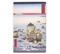WYKUJMYTO De Célèbres Tableaux Abstrait Peinture Peinture Murale Nordique Baie de Futami à Ise par Utagawa Hiroshige Impression Affiche Pour la Décoration de la Chambre 60x90cm