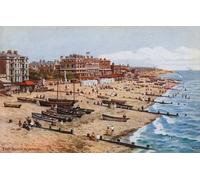 WYKUJMYTO De Célèbres Tableaux Abstrait Peinture Peinture Murale Nordique East Beach Worthing par Alfred Robert Quinton Impression Affiche Pour la Décoration de la Chambre 60x90cm
