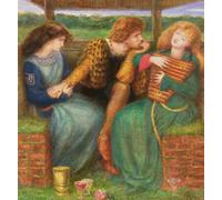 WYKUJMYTO De Célèbres Tableaux Abstrait Peinture Peinture Murale Nordique la Dame impitoyable de Dante Gabriel Charles Rossetti Impression Affiche Pour la Décoration de la Chambre 60x90cm