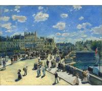 WYKUJMYTO De Célèbres Tableaux Abstrait Peinture Peinture Murale Nordique Pont Neuf Paris par Pierre Auguste Renoir Impression Affiche Pour la Décoration de la Chambre 60x90cm