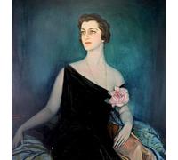 WYKUJMYTO De Célèbres Tableaux Abstrait Peinture Peinture Murale Nordique Portrait de dame par Frederico Beltran Impression Affiche Pour la Décoration de la Chambre 60x90cm