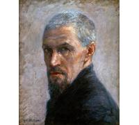 WYKUJMYTO De Célèbres Tableaux Abstrait Peinture Peinture Murale Nordique Portrait de l'artiste par Gustave Caillebotte Impression Affiche Pour la Décoration de la Chambre 60x90cm