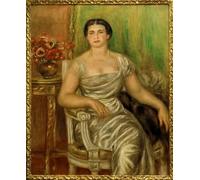 WYKUJMYTO De Célèbres Tableaux Abstrait Peinture Peinture Murale Nordique Portrait du poète Alice Vallières Merzbach par Pierre Auguste Renoir Pour la Décoration de la Chambre 60x90cm