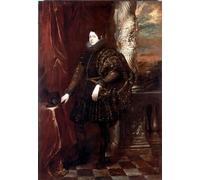 WYKUJMYTO De Célèbres Tableaux Abstrait Peinture Peinture Murale Nordique Portrait d'un gentilhomme de la famille Spinola par Anthony Van Dyck Pour la Décoration de la Chambre 60x90cm