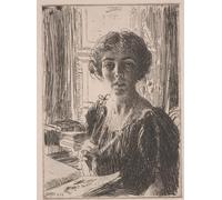 WYKUJMYTO De Célèbres Tableaux Abstrait Peinture Peinture Murale Nordique Princesse héritière de Suède par Anders Leonard Zorn Impression Affiche Pour la Décoration de la Chambre 60x90cm