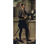 WYKUJMYTO De Célèbres Tableaux Abstrait Peinture Peinture Murale Nordique un chevalier avec son casque de joute par Battista Moroni Impression Affiche Pour la Décoration de la Chambre 60x90cm
