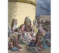 WYKUJMYTO Imprimer Affiche Affiches Impression Le peuple d'Israël pleure sur Jérusalem Lamentations de l'Ancien Testament de Jérémie par Gustave Doré Décorations Pour la Maison 60x90cm
