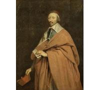 WYKUJMYTO Portrait Tableaux Imprimer Affiche Affiches Impression Cardinal De Richelieua by Philippe De Champaigne Vintage Impressions sur Toile Décorations Pour la Maison 60x90cm