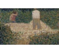 WYKUJMYTO Portrait Tableaux Imprimer Affiche Affiches Impression Deux Brise-pierres de Georges Seurat Vintage Impressions sur Toile Décorations Pour la Maison 60x90cm