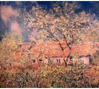 WYKUJMYTO Portrait Tableaux Imprimer Affiche Affiches Impression Le printemps à Giverny de Claude Monet Vintage Impressions sur Toile Décorations Pour la Maison 60x90cm
