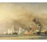 WYKUJMYTO Portrait Tableaux Imprimer Affiche Affiches Impression Le roi Louis-philippe escortant la reine à bord du yacht royal par Eugene Isabey Décorations Pour la Maison 60x90cm