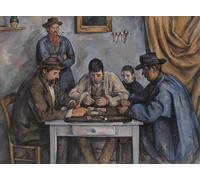 WYKUJMYTO Portrait Tableaux Imprimer Affiche Affiches Impression les joueurs de cartes de Paul Cézanne Vintage Impressions sur Toile Décorations Pour la Maison 60x90cm