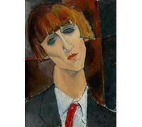 WYKUJMYTO Portrait Tableaux Imprimer Affiche Affiches Impression les paysans et le journal d'Amedeo Modigliani Vintage Impressions sur Toile Décorations Pour la Maison 60x90cm