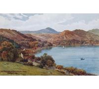 WYKUJMYTO Portrait Tableaux Imprimer Affiche Affiches Impression l'estuaire et Dolgelley Road Barmouth par Alfred Robert Quinton Vintage Impressions sur Toile Décorations Pour la Maison 60x90cm