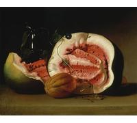 WYKUJMYTO Portrait Tableaux Imprimer Affiche Affiches Impression Melons et gloires du matin de Raphaelle Peale Vintage Impressions sur Toile Décorations Pour la Maison 60x90cm