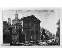 WYKUJMYTO Portrait Tableaux Imprimer Affiche Affiches Impression Vedutaa Basilica Di San Fuori Le Mura Di Roma Su La Via Appia par Battista Piranesi Décorations Pour la Maison 60x90cm