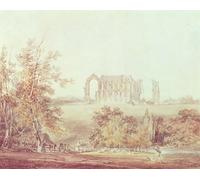 WYKUJMYTO Tableaux Célèbres Art Impression Toile Murale Tableau Abbaye de Malmesbury par Mallord William Turner Affiche de Art Pour un Usage Bureautique 60x90cm