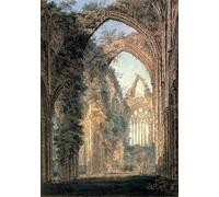WYKUJMYTO Tableaux Célèbres Art Impression Toile Murale Tableau Abbaye de Tintern par Girtin Affiche de Art Pour un Usage Bureautique 60x90cm