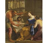 WYKUJMYTO Tableaux Célèbres Art Impression Toile Murale Tableau Artémise II de Simon Vouet Affiche de Art Pour un Usage Bureautique 60x90cm