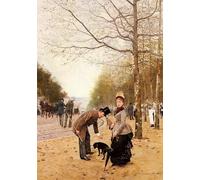 WYKUJMYTO Tableaux Célèbres Art Impression Toile Murale Tableau Dimanche au parc de François Gaillard Affiche de Art Pour un Usage Bureautique 60x90cm
