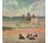 WYKUJMYTO Tableaux Célèbres Art Impression Toile Murale Tableau Le bain de Dieppe de Paul Gauguin Affiche de Art Pour un Usage Bureautique 60x90cm
