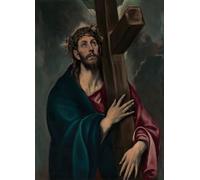 WYKUJMYTO Tableaux Célèbres Art Impression Toile Murale Tableau Le Christ portant par El Greco Affiche de Art Pour un Usage Bureautique 60x90cm