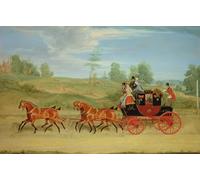 WYKUJMYTO Tableaux Célèbres Art Impression Toile Murale Tableau le Manchester and London par Pollard Affiche de Art Pour un Usage Bureautique 60x90cm