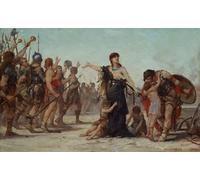WYKUJMYTO Tableaux Célèbres Art Impression Toile Murale Tableau Le Sacrifice à la Patrie de Georges Moreau De Tours Affiche de Art Pour un Usage Bureautique 60x90cm