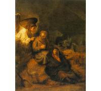 WYKUJMYTO Tableaux Célèbres Art Impression Toile Murale Tableau le Songe de saint de Rembrandt Affiche de Art Pour un Usage Bureautique 60x90cm