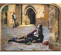 WYKUJMYTO Tableaux Célèbres Art Impression Toile Murale Tableau Picciola de Robert Braithwaite Martineau Affiche de Art Pour un Usage Bureautique 60x90cm