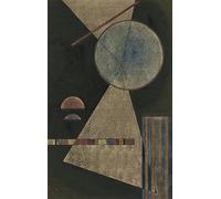 WYKUJMYTO Tableaux Célèbres Art Impression Toile Murale Tableau Point de rencontre par Wassily Kandinsky Affiche de Art Pour un Usage Bureautique 60x90cm