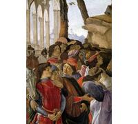 WYKUJMYTO Tableaux Célèbres Art Impression Toile Murale Tableau Portrait de jeune homme au béret de Sandro Botticelli Affiche de Art Pour un Usage Bureautique 60x90cm