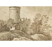 WYKUJMYTO Vintage Impressions sur Toile Art Murale Classique Art Imprimé Image Bâtiments de ferme par Claude Lorrain Toile Paysage Peinture Pour la Décoration du Salon 60x90cm