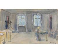 WYKUJMYTO Vintage Impressions sur Toile Art Murale Classique Art Imprimé Image Chambres d'hôtes par Max Liebermann Toile Paysage Peinture Pour la Décoration du Salon 60x90cm