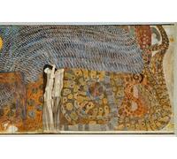 WYKUJMYTO Vintage Impressions sur Toile Art Murale Classique Art Imprimé Image Frise Beethoven de Gustav Klimt Toile Paysage Peinture Pour la Décoration du Salon 60x90cm