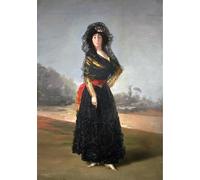 WYKUJMYTO Vintage Impressions sur Toile Art Murale Classique Art Imprimé Image la duchesse d'Albe de Francisco De Goya Toile Paysage Peinture Pour la Décoration du Salon 60x90cm