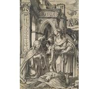 WYKUJMYTO Vintage Impressions sur Toile Art Murale Classique Art Imprimé Image la Nativité de Hans Holbein le Jeune Toile Paysage Peinture Pour la Décoration du Salon 60x90cm