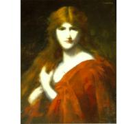 WYKUJMYTO Vintage Impressions sur Toile Art Murale Classique Art Imprimé Image la rousse de Jean Jacques Henner Toile Paysage Peinture Pour la Décoration du Salon 60x90cm
