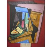 WYKUJMYTO Vintage Impressions sur Toile Art Murale Classique Art Imprimé Image Nature morte au poème de Juan Gris Toile Paysage Peinture Pour la Décoration du Salon 60x90cm